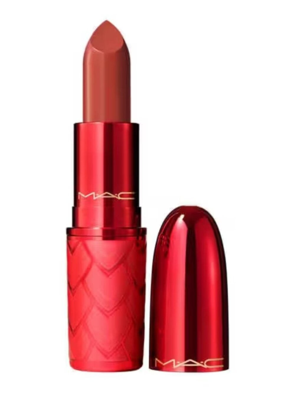 MAC Lovestuck Luck Collection Lusterglass Lipstick in Sweeter Cinnamon